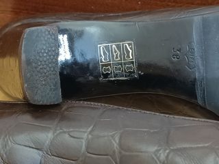 Zapatos tacón piel marrón - talla 38
