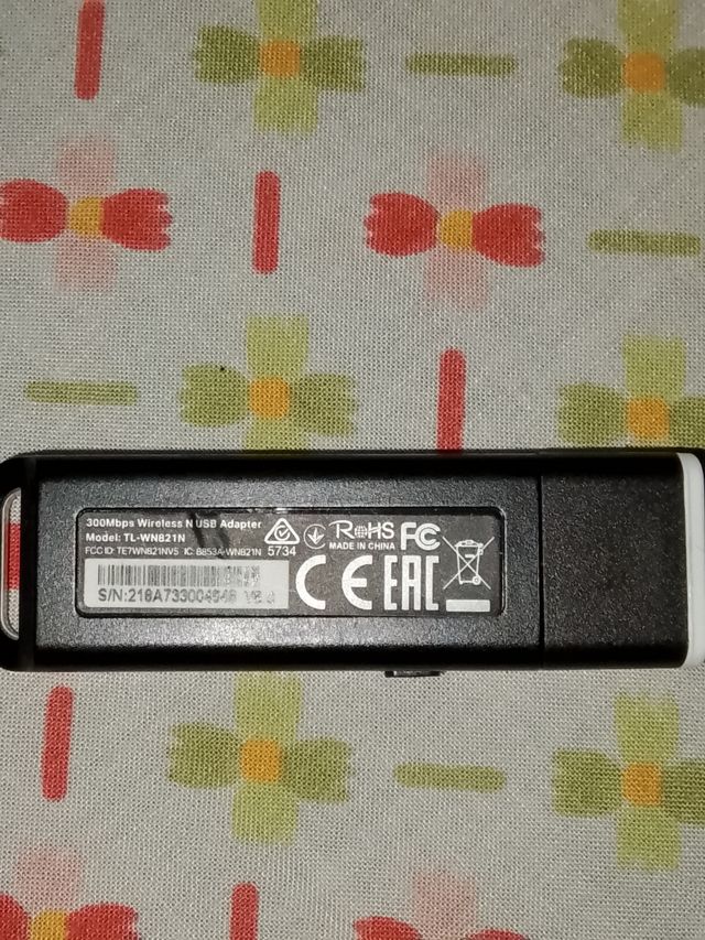 Adaptador USB inalámbrico TP-Link TL-WN821N 300Mbp