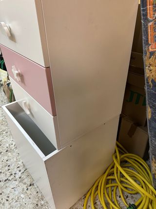 Cuna convertible Alondra - Rosa