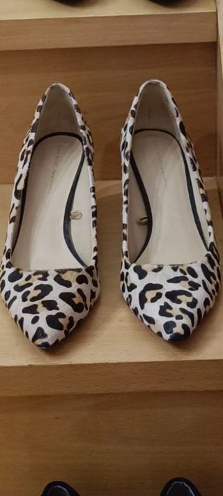 Tacones Zara animal print - talla 37