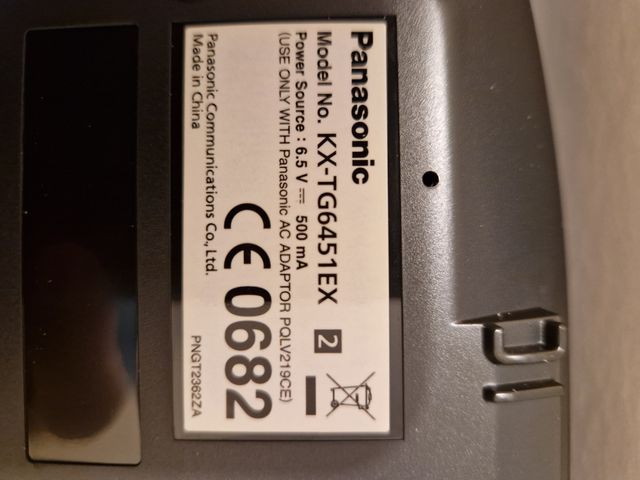 Teléfono Panasonic sobremesa - Gris oscuro