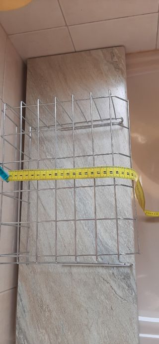 Bandeja metálica doble estante