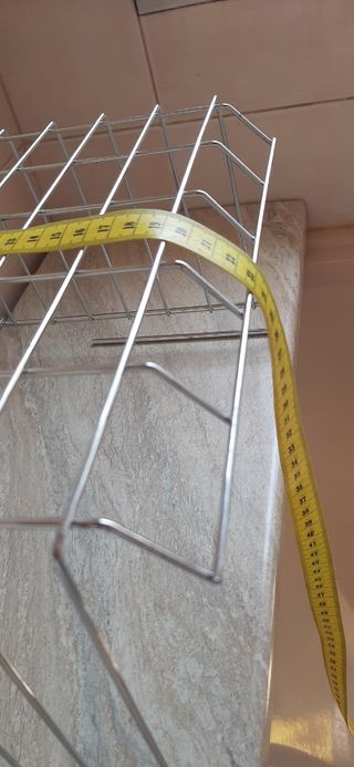 Bandeja metálica doble estante