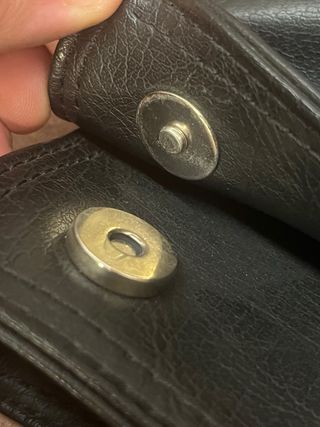 Bolso bandolera piel negra