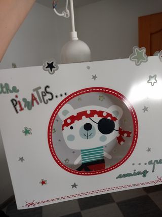 2 Lámparas infantiles piratas