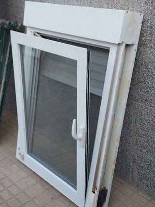 Ventanas aluminio blanco. 7 unidades 
