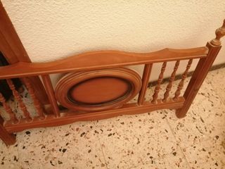 Cama individual madera - marrón
