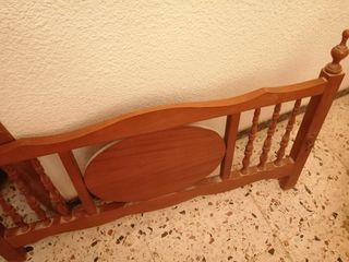Cama individual madera - marrón