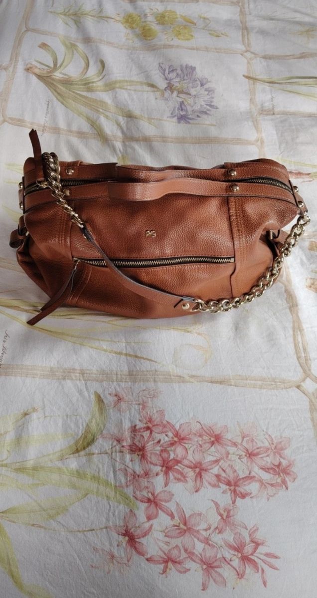 Bolso Purificación García Piel Marrón