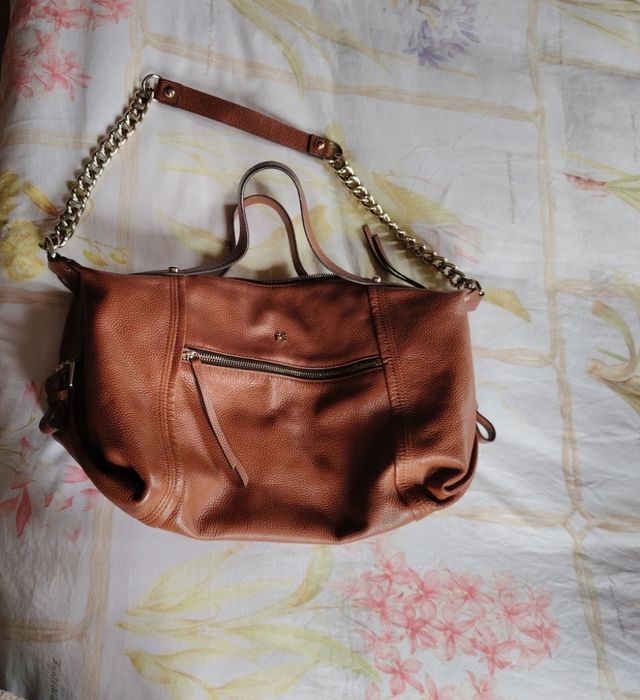 Bolso Purificación García Piel Marrón