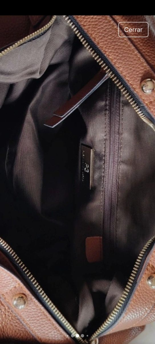 Bolso Purificación García Piel Marrón