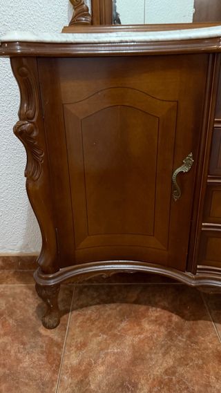 Recibidor madera espejo - clásico