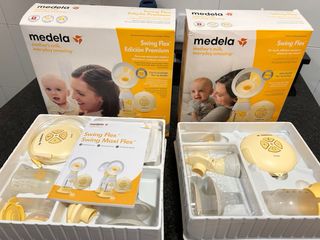 Sacaleches Medela Swing Flex (2) + biberones