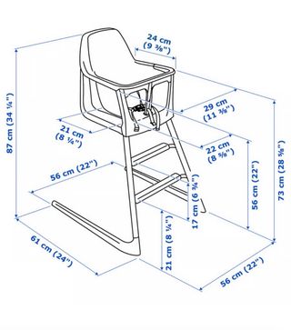 Trona evolutiva IKEA LANGUR c/funda