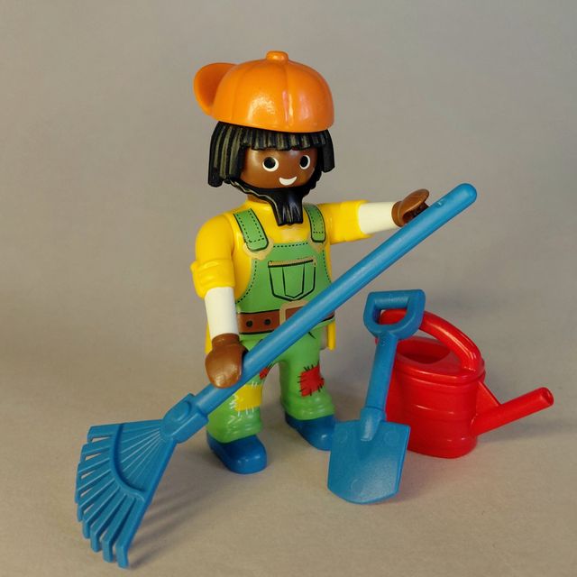 Playmobil custom Enano Jardin Rasta negro africano