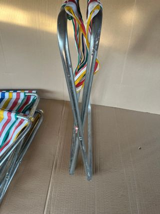 4 Sillas Plegables Vintage Multicolor