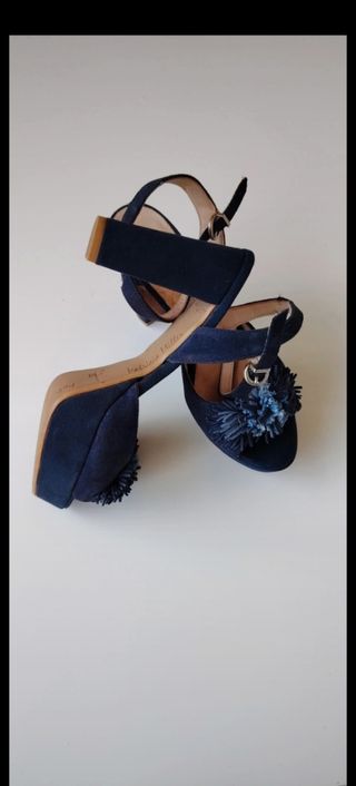 Sandalias Patricia Miller 37 azules