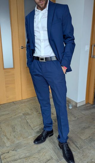 Traje ZARA azul hombre talla M