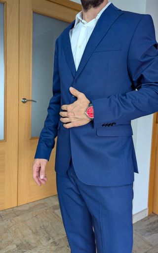 Traje ZARA azul hombre talla M