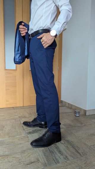 Traje ZARA azul hombre talla M