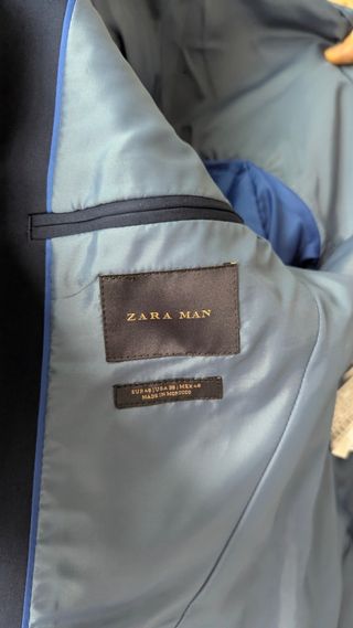 Traje ZARA azul hombre talla M
