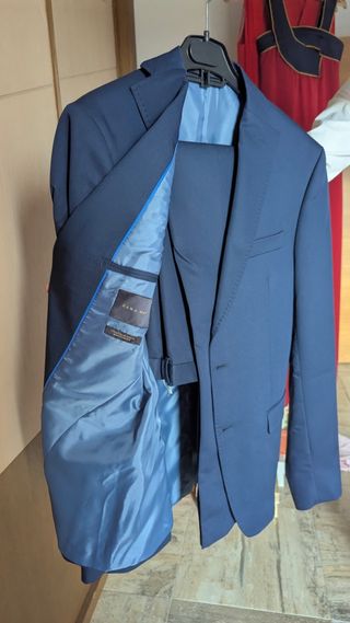 Traje ZARA azul hombre talla M