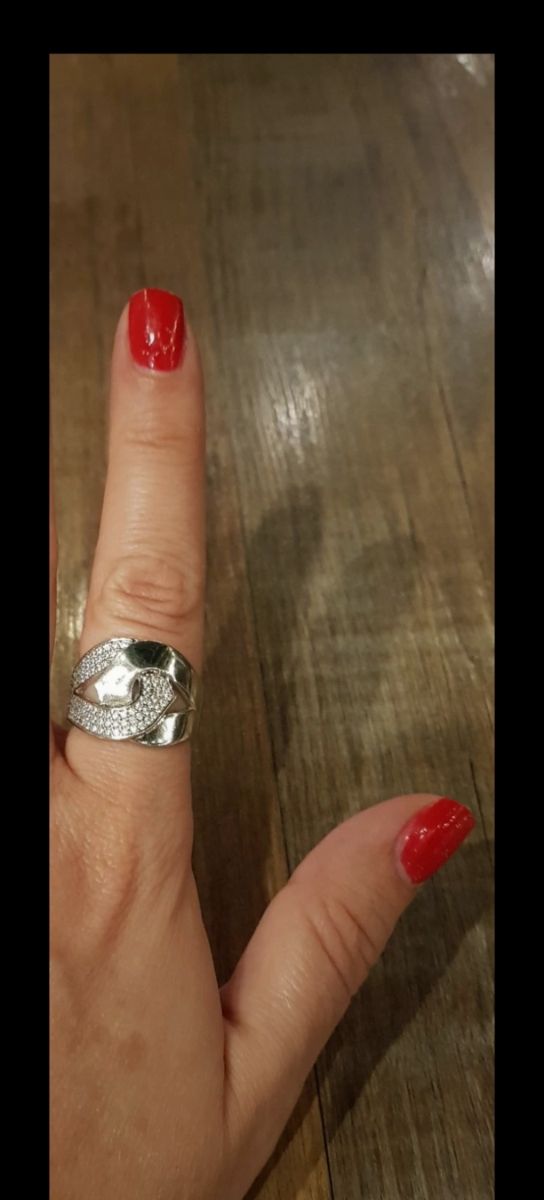 Anillo plata 925 circonitas - Talla 16