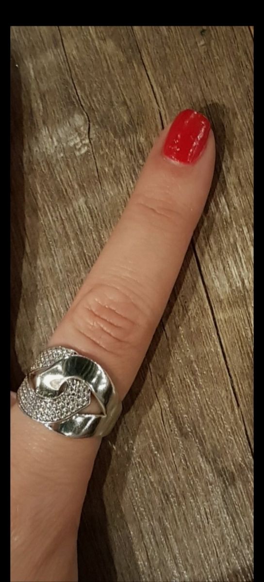 Anillo plata 925 circonitas - Talla 16