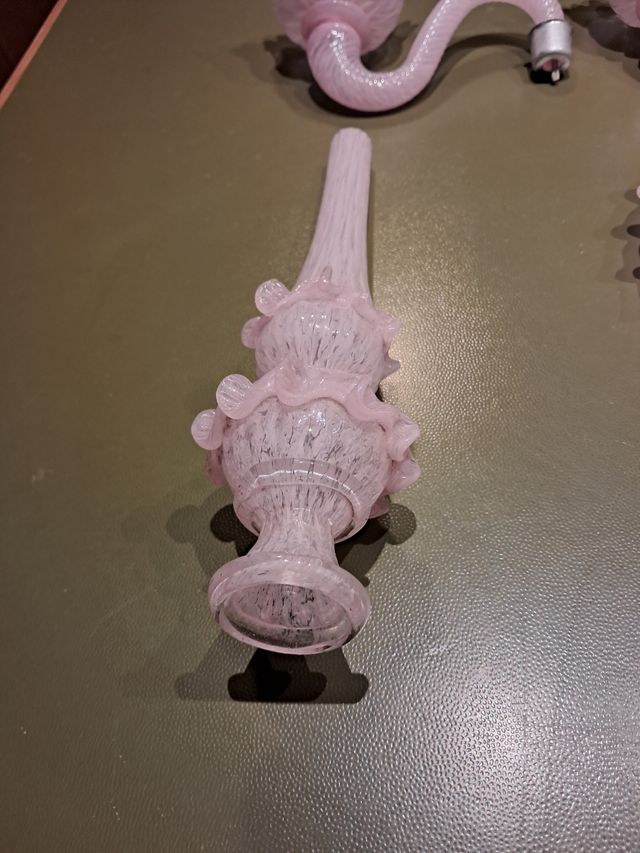 Ricambi lampadario Murano rosa