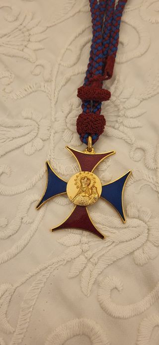 Medalla Cruz orden Trinitarios esmaltada