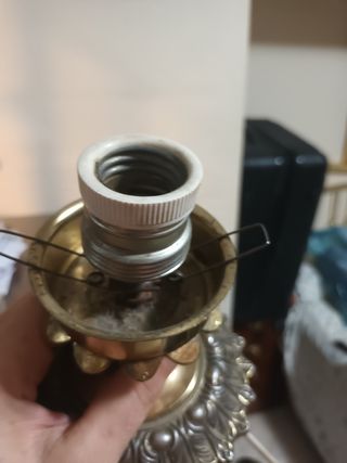 Lampara metalica dorada