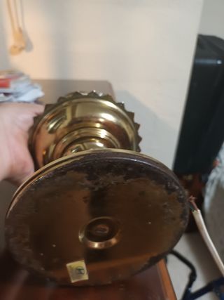 Lampara metalica dorada