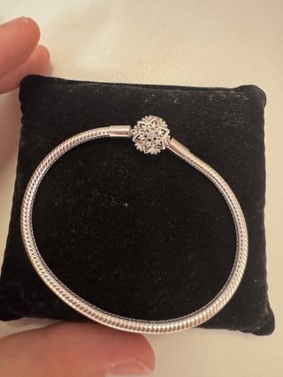 Pulsera plateada compatible con charms plata 925