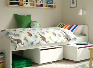 Cama SLÄKT IKEA 90x200 cm blanca