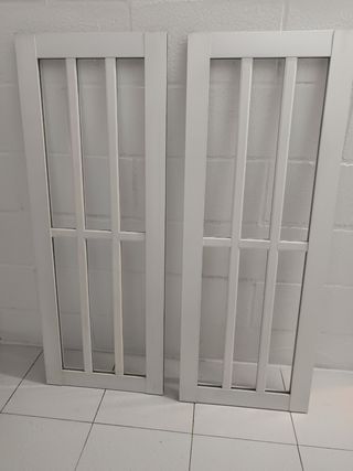 2 Rejas ventana aluminio blanco