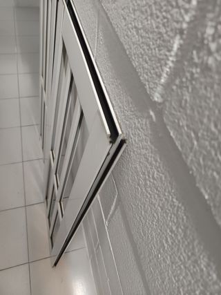 2 Rejas ventana aluminio blanco