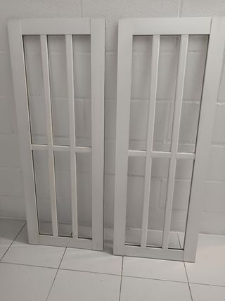 2 Rejas ventana aluminio blanco