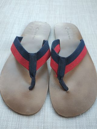 Infradito Zara Uomo cuoio e corda rosso\blu