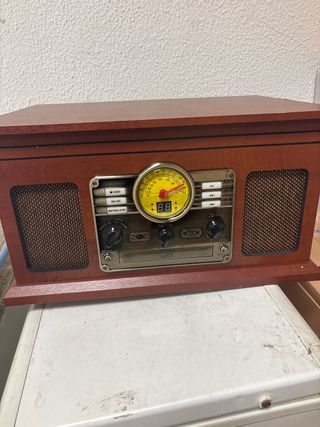Tocadiscos Inês Retro Marrón