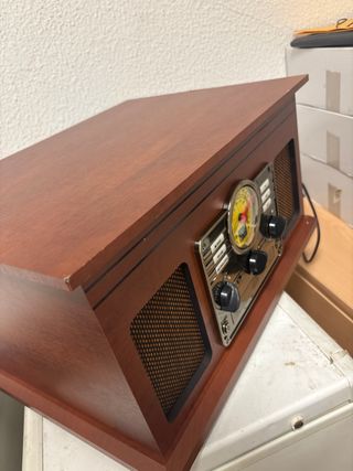 Tocadiscos Inês Retro Marrón