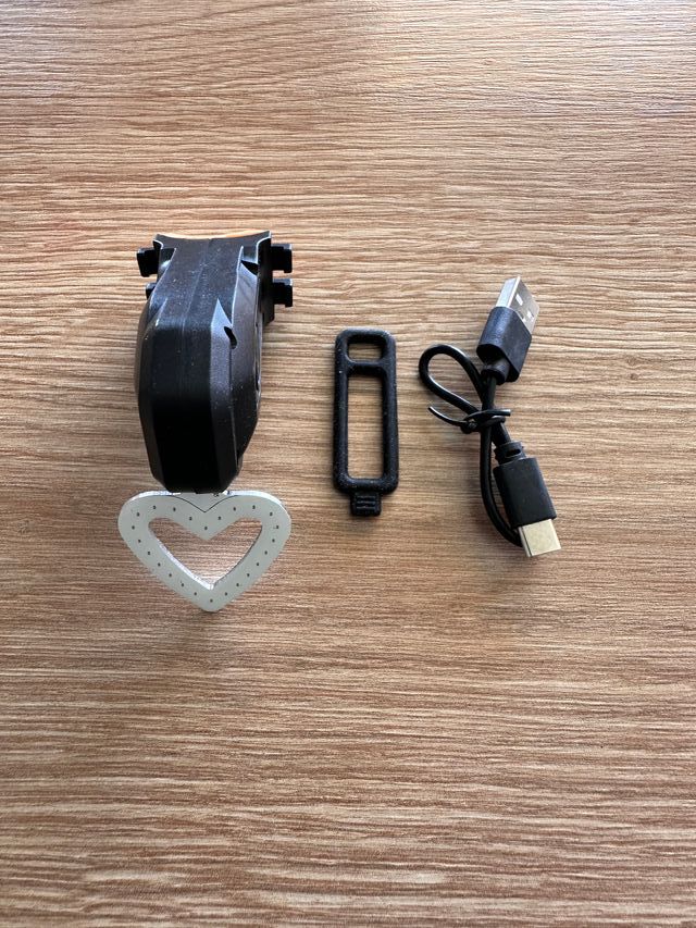 Luz trasera bici LED - Forma corazón