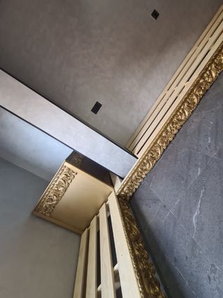 Sofá marroquí dorado - Artesanal