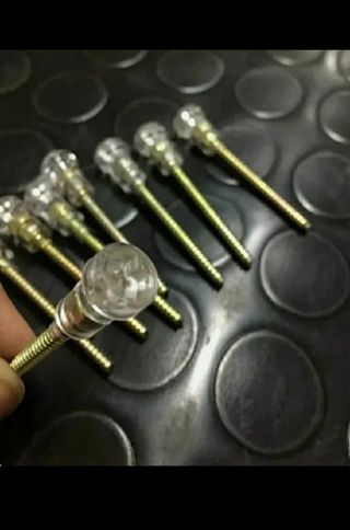 Viti plastica fanali Fiat 128 127 131 bianche