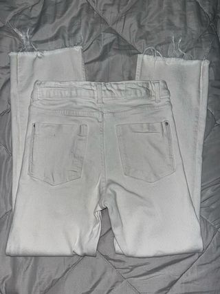Pantalones campana crema