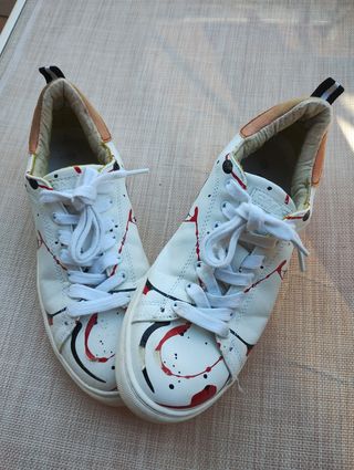 Sneaker scarpe sportive uomo - Rosso&Bianco