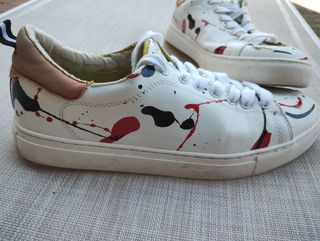 Sneaker scarpe sportive uomo - Rosso&Bianco