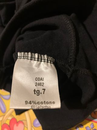 Coprispalle nero bimba 7 anni