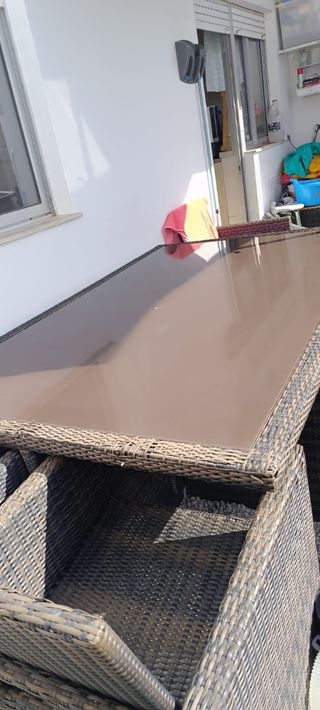 Conjunto Jardim 6 Cadeiras - Castanho