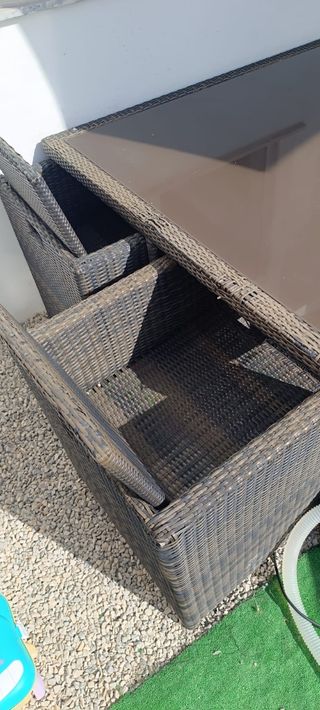 Conjunto Jardim 6 Cadeiras - Castanho