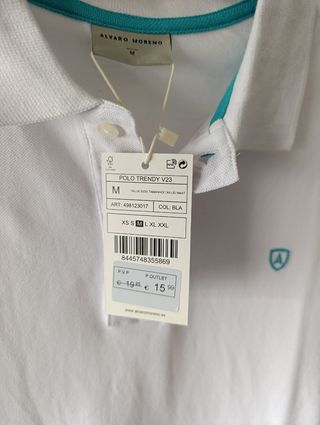Polo NUEVO ESTRENAR Álvaro Moreno, talla M